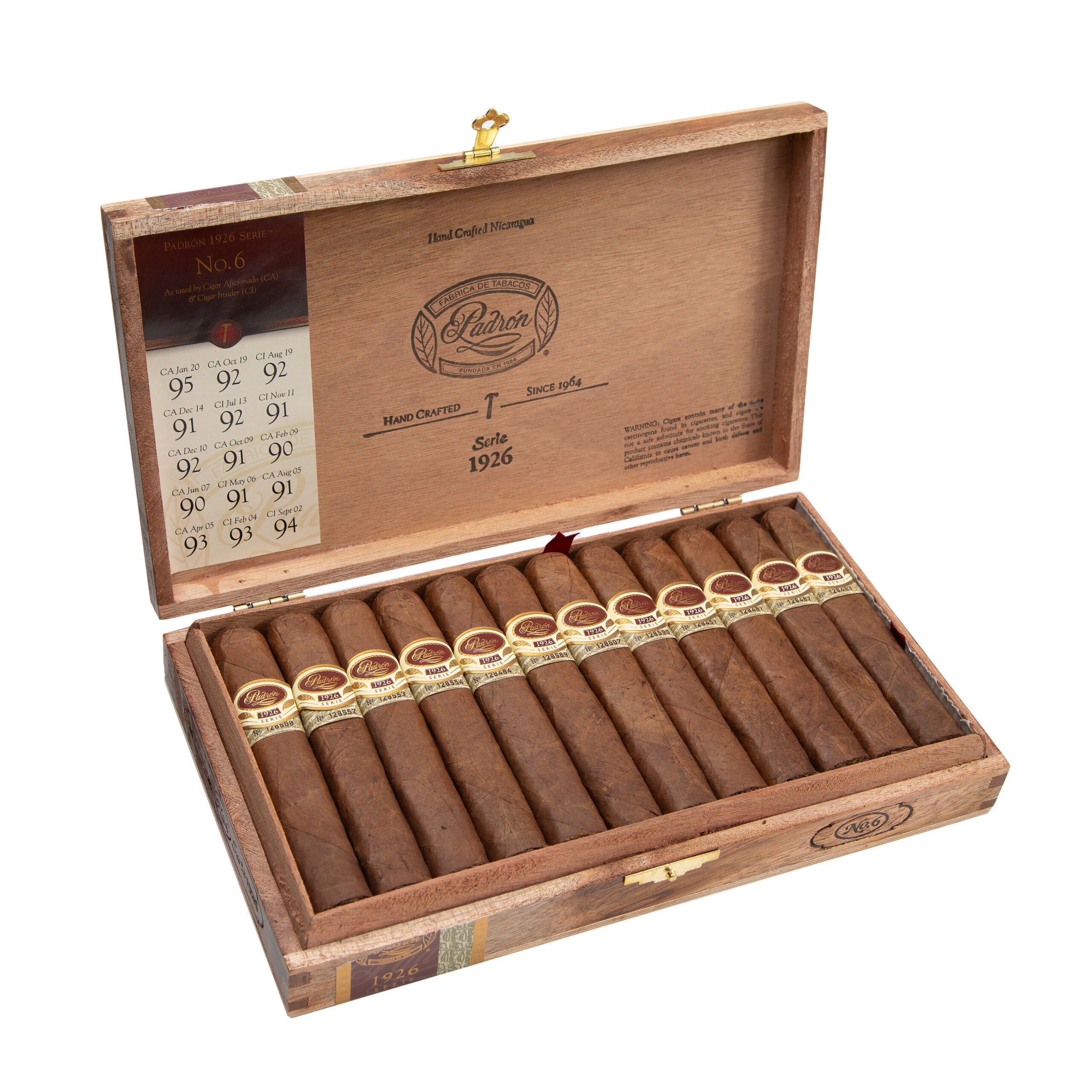 Padron 1926 Serie No. 6 Natural Toro 4.75 x 50