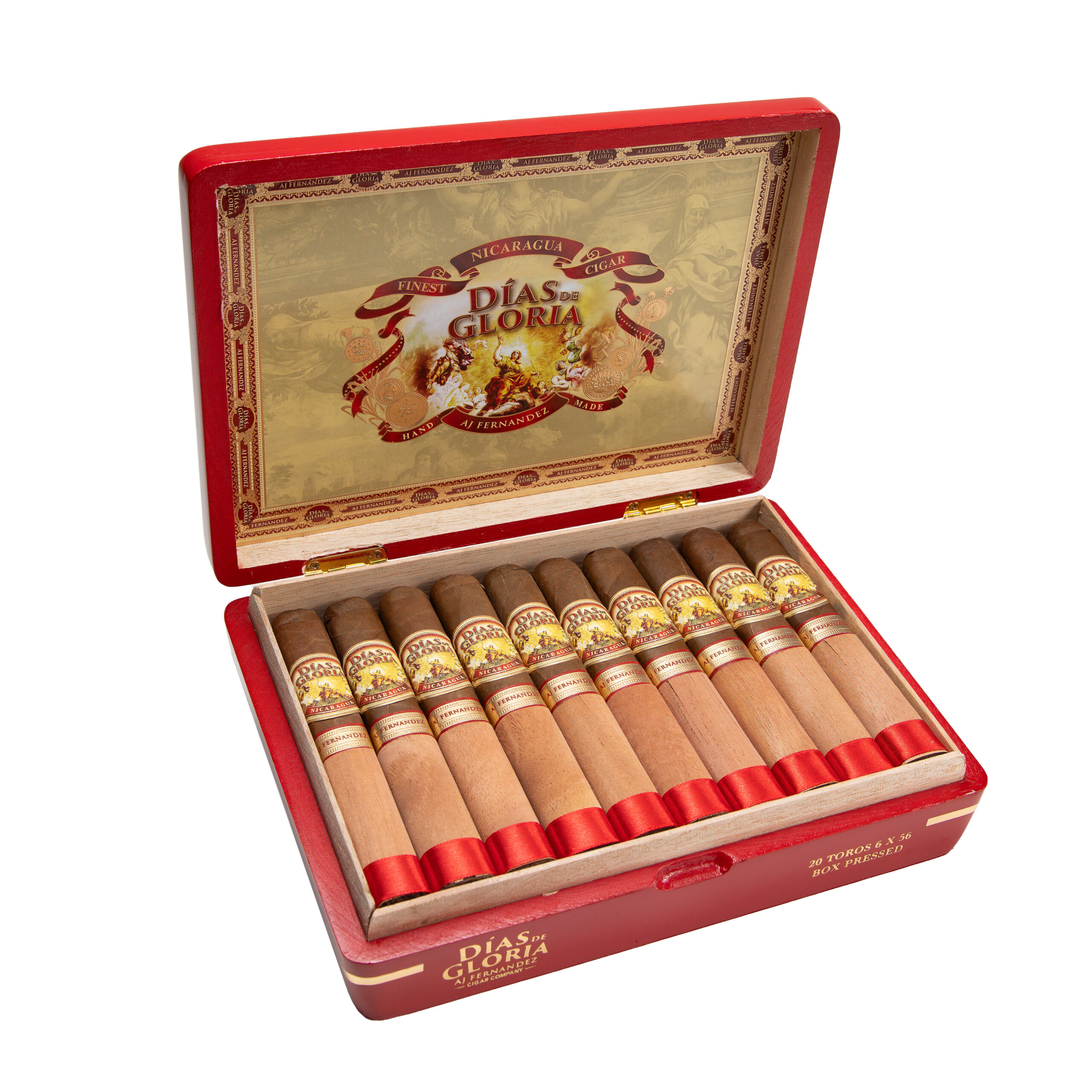 AJ Fernandez Dias de Glorida Box Pressed Toro 6 x 56