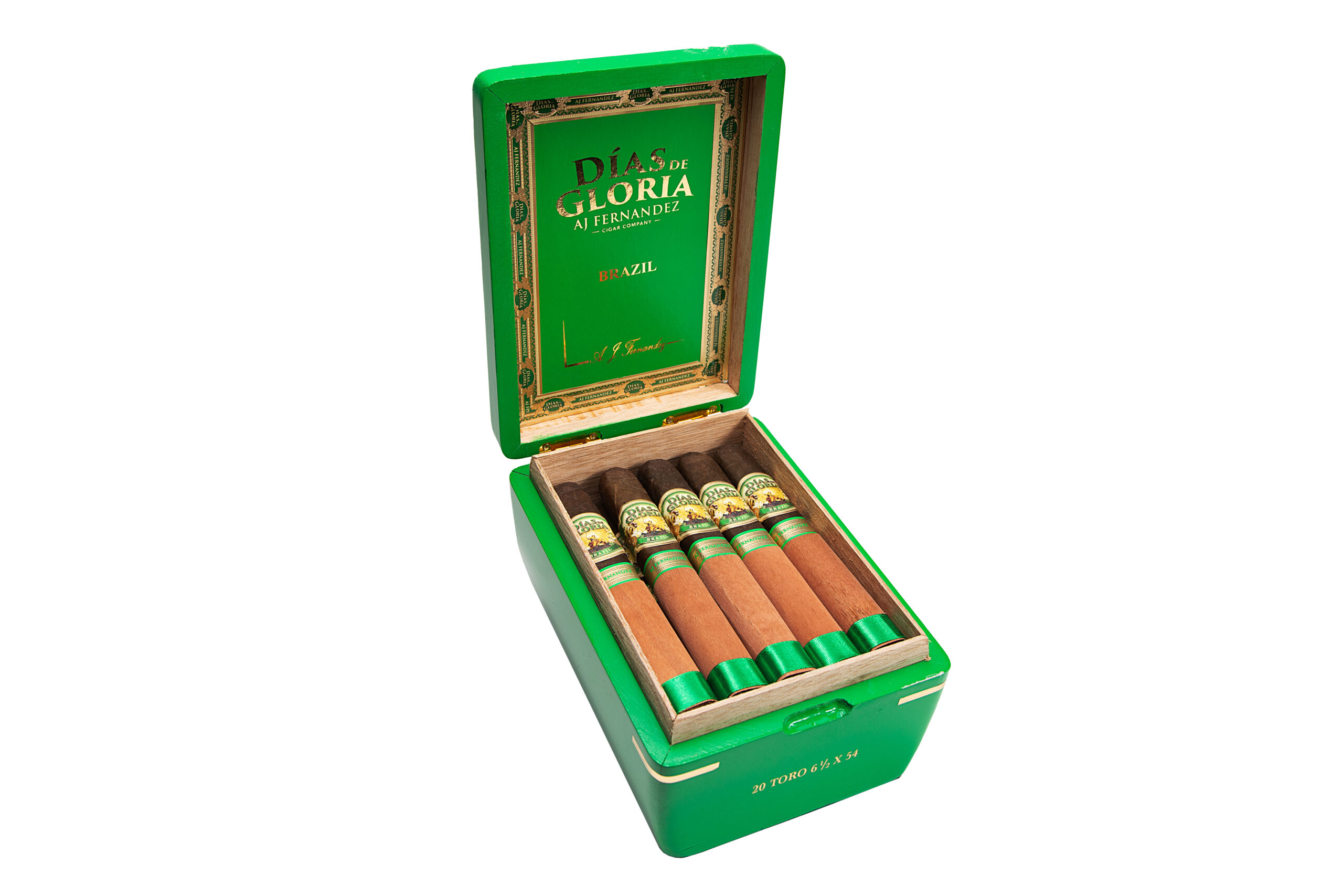 AJ Fernandez Dias de Gloria Brazil Toro Green Toro 6.5 x 54
